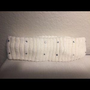 Cream headband with sparkles